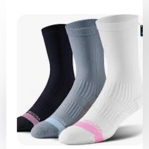 Women's Athletic Socks - Black, Gray, and White